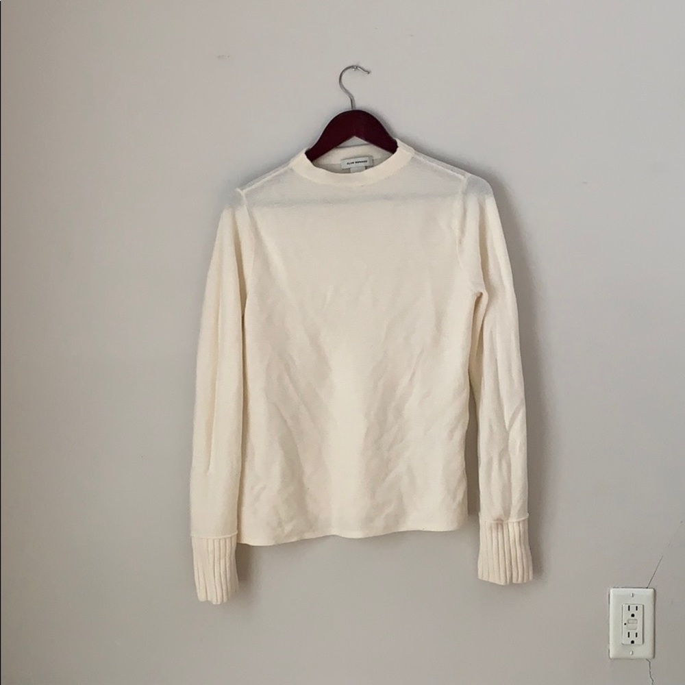 Wool crew neck sweater